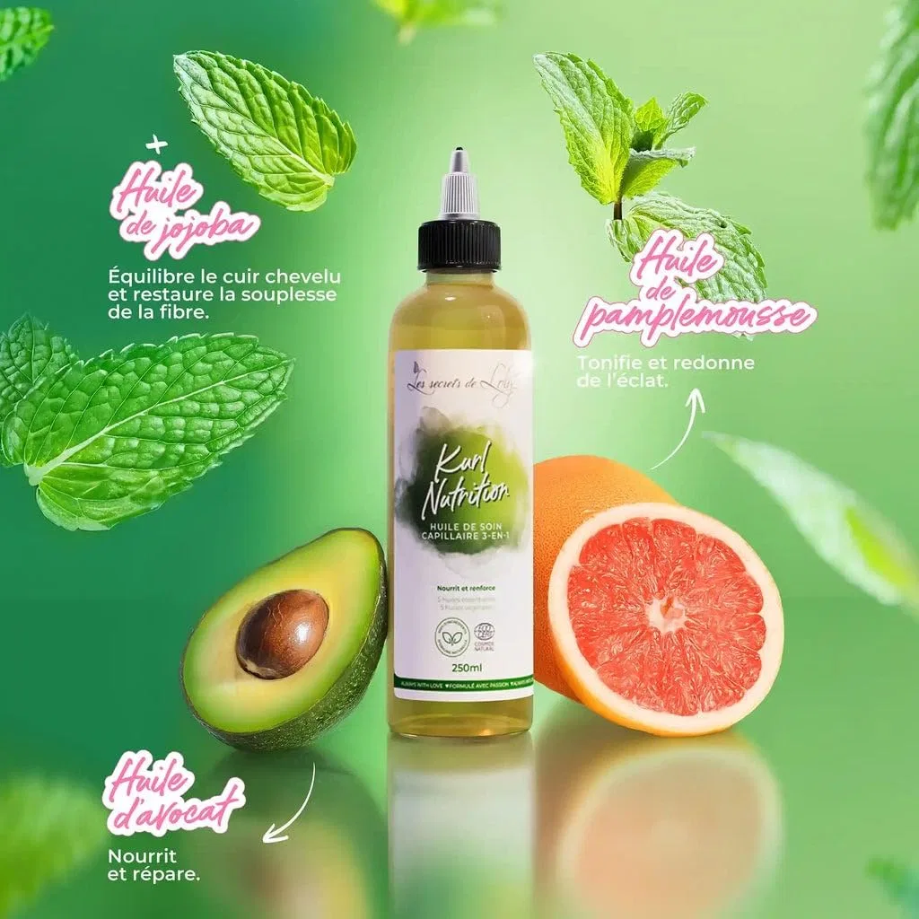 Масло для волос Les Secrets de Loly Kurl Nutrition 3-в-1, 250 мл Les Secrets De Loly — фото 2