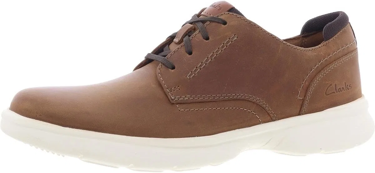 Мужские оксфорды Clarks Bradley Plain, Light Brown — фото 2