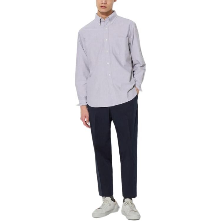 

Повседневные брюки мужские темно-синие Uniqlo, темно-синий