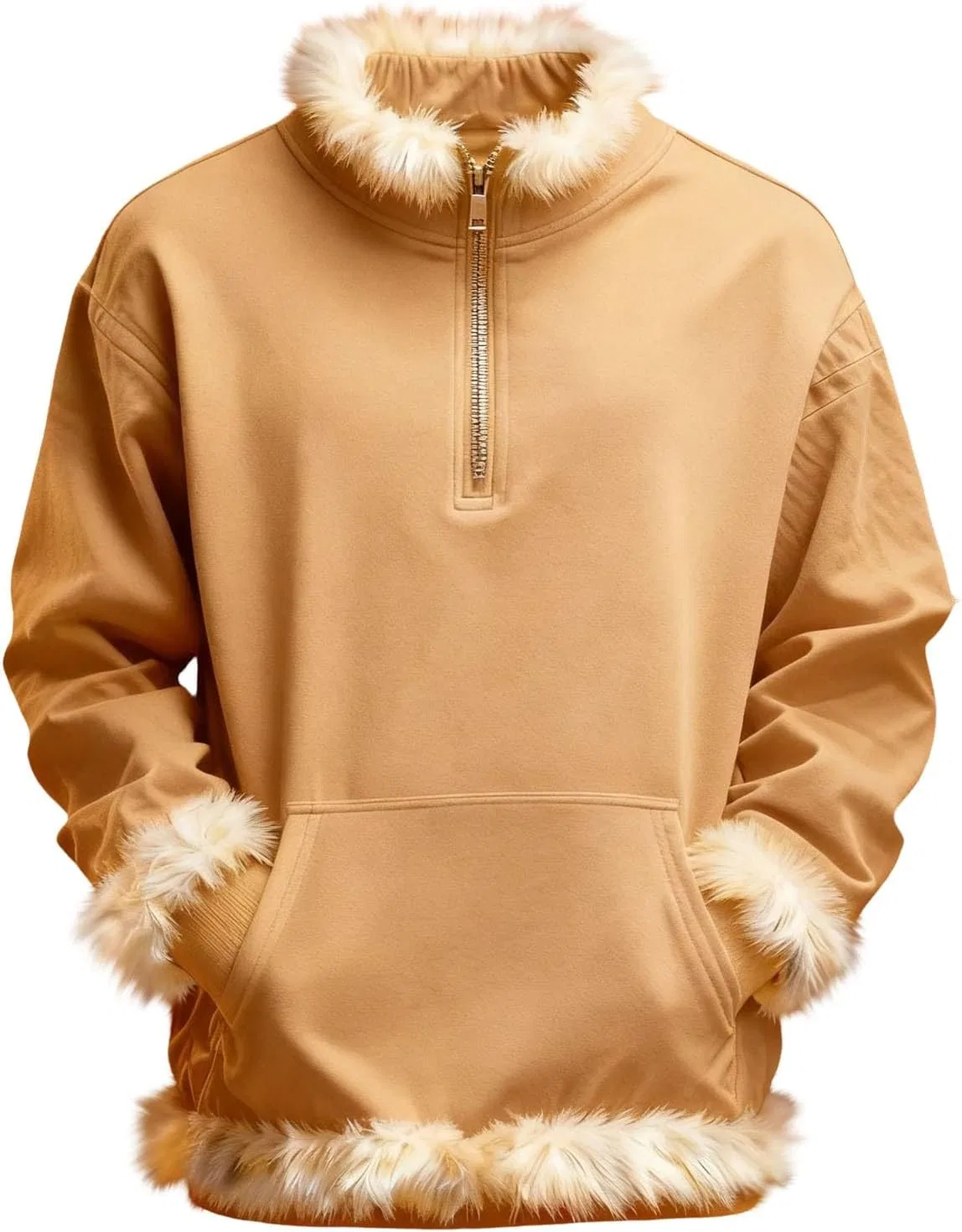 Детская кофта ползунок на молнии, флисовая, хлопок, Khaki