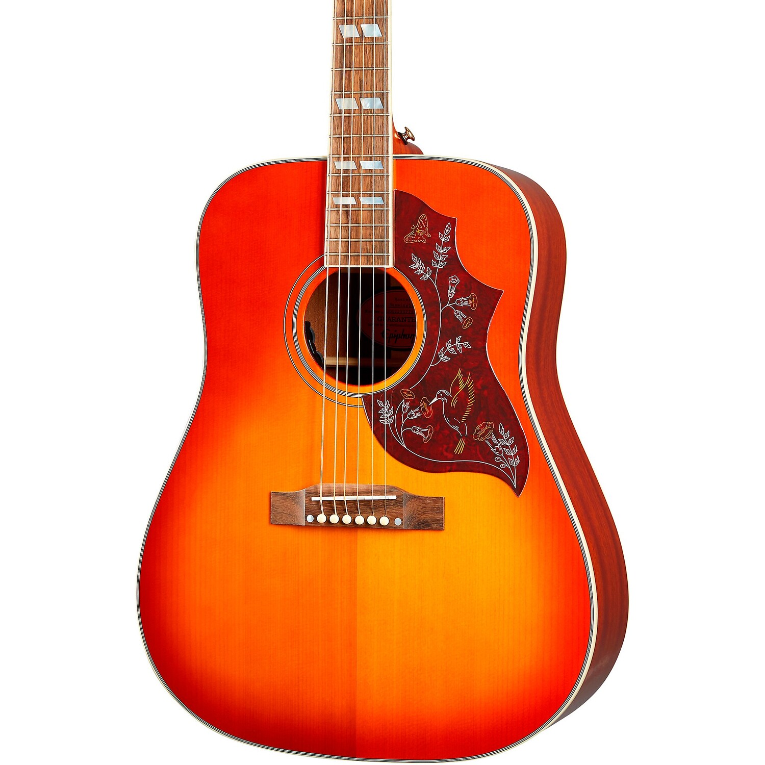 

Epiphone, вдохновленный акусто-электрической гитарой Gibson Hummingbird Aged Cherry Sunburst