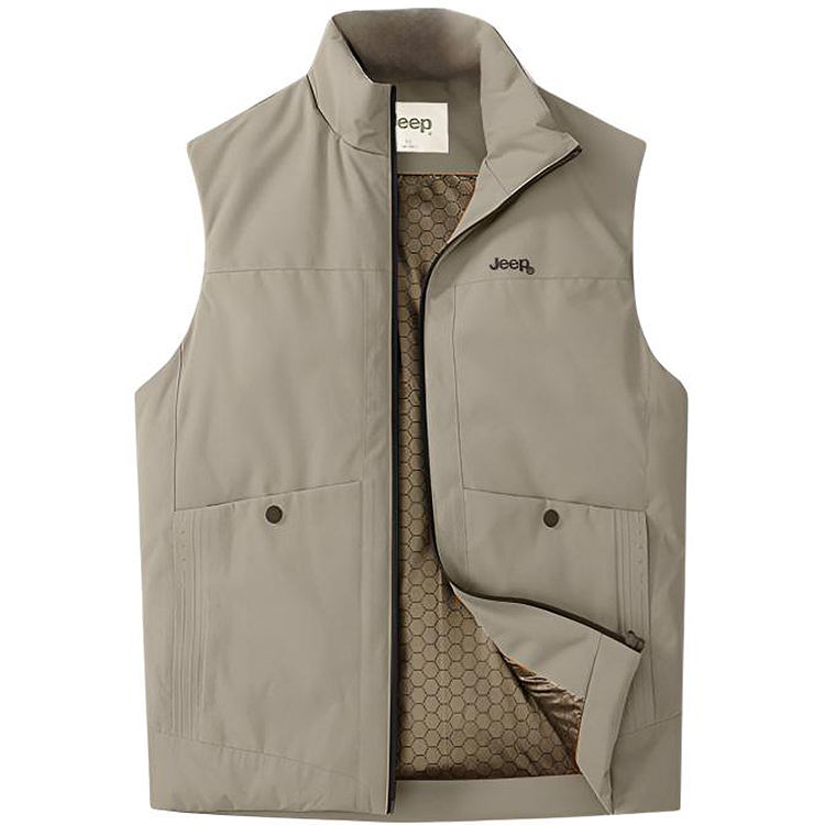 

Пуховик Unisex с воротником стойкой Moderate Others Jeep, хаки