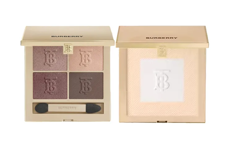Burberry Тренч из кашемировых теней для век с пудровым макияжем, легко растушевывается, матовый финиш с глянцевым сиянием, Cashmere Eye Shadow 04+Trench Coat Powder 02 — фото 4