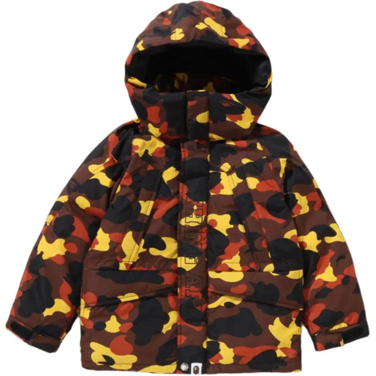 Пуховик детский A BATHING APE оранжевый