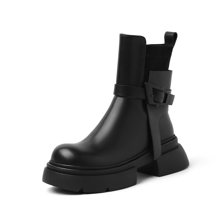 

Ботильоны женские Su Yanjiao, цвет Black Fleece-lined