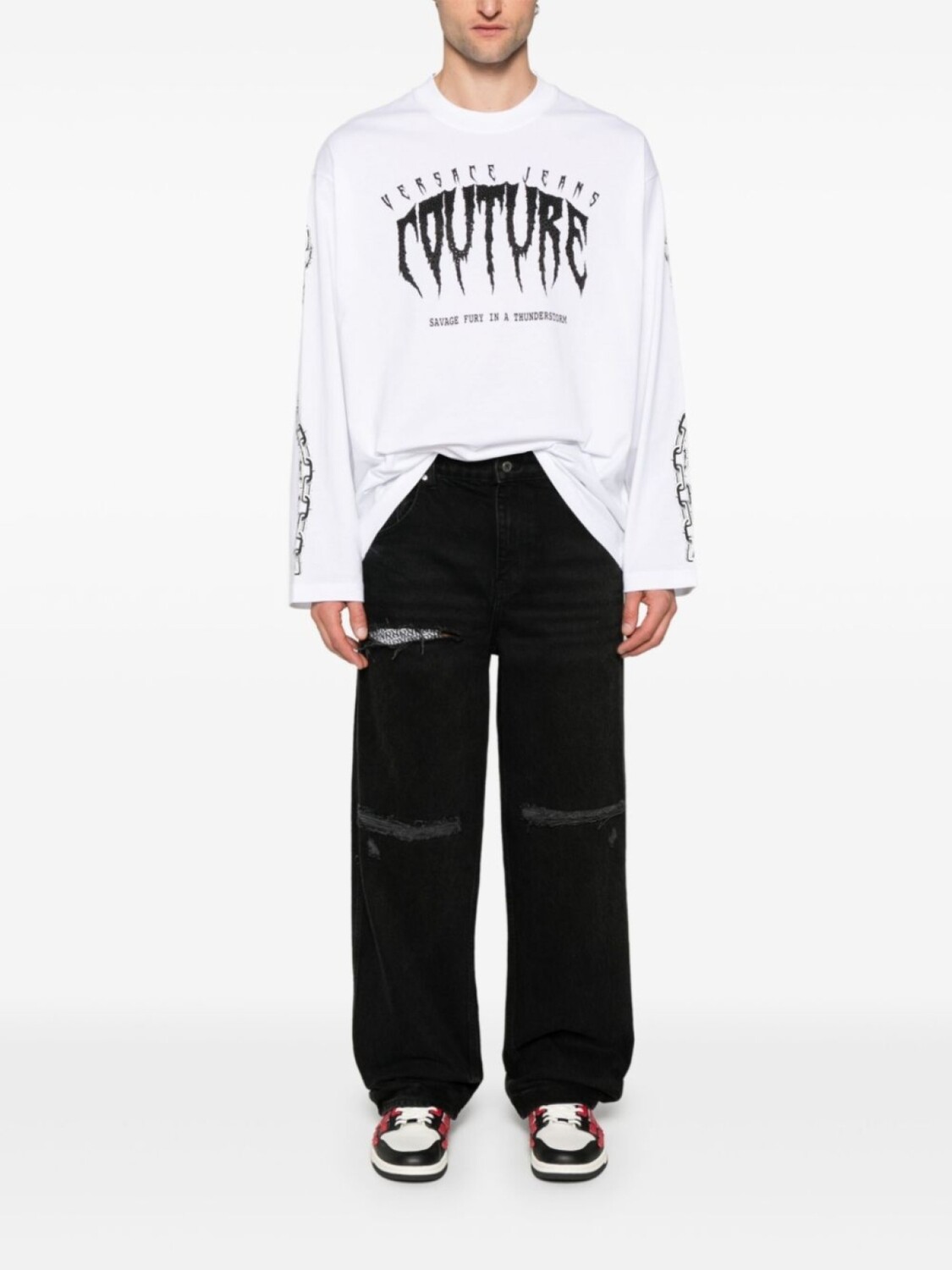 

Versace Jeans Couture футболка Chain Couture, белый