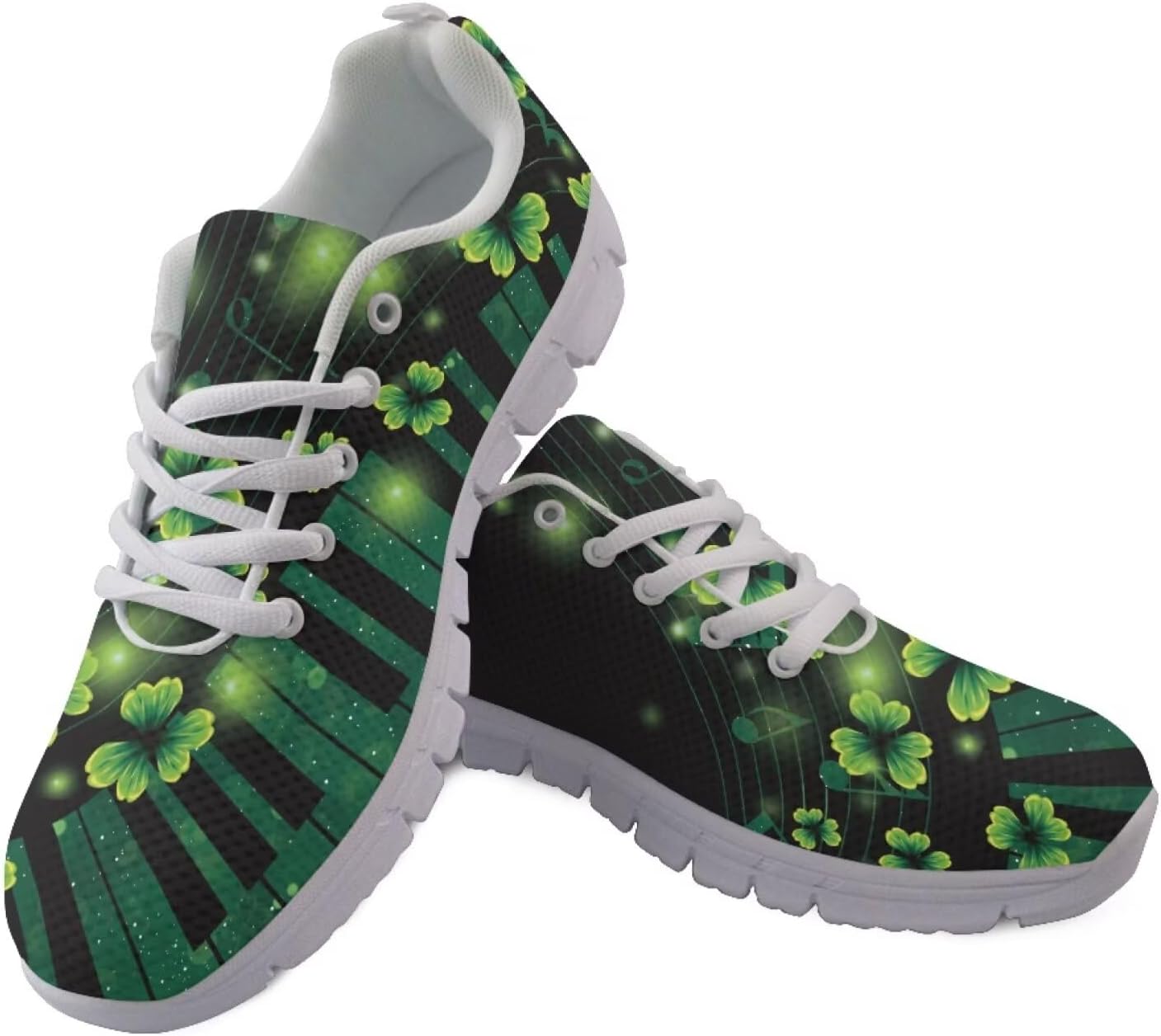 

Повседневные кроссовки Легкие беговые теннисные кроссовки Нескользящие спортивные кроссовки для тренировок и занятий в зале для улицы Getelinseng, St Patrick's Day Leaves Piano