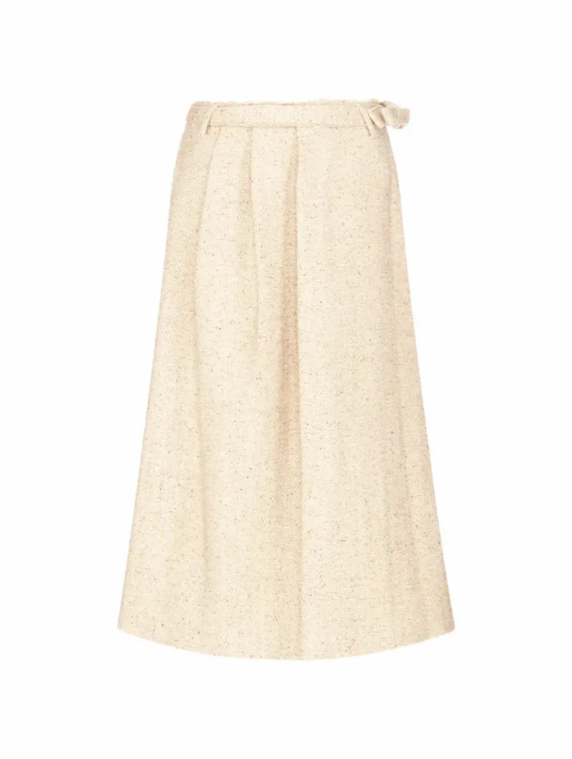 

Юбка миди из букле SANDBEIGE, бежевый