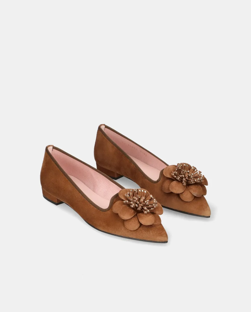 Женские лоферы Clementine из мягкой замши Pretty Ballerinas, коричневый — фото 3