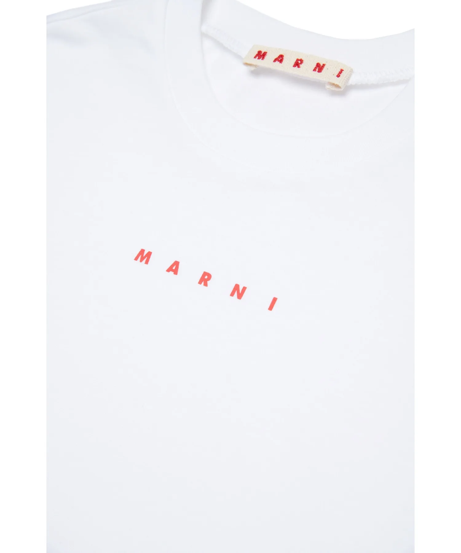 Детская футболка MARNI с логотипом белая — фото 3