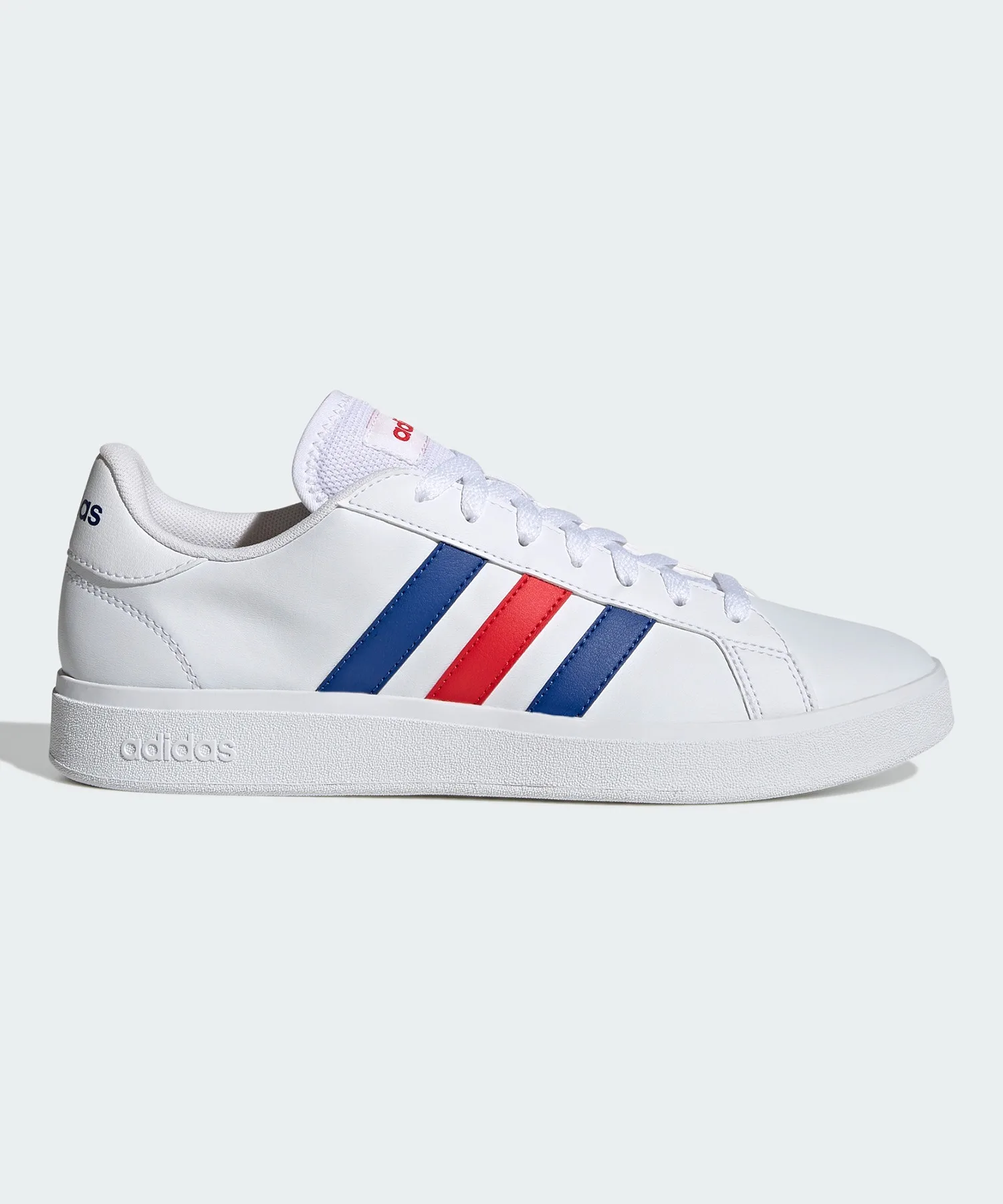 Кроссовки из синтетической кожи GrandCourt TD adidas бело-голубые