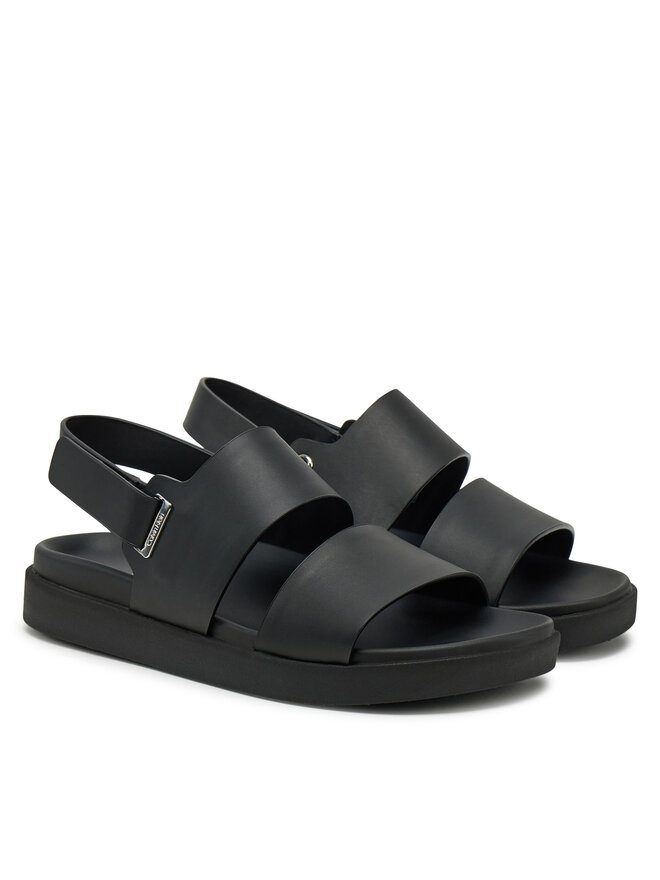 Сандалии Calvin Klein Flat Adj Sandal Eyelet HW0HW02488, черный — фото 2