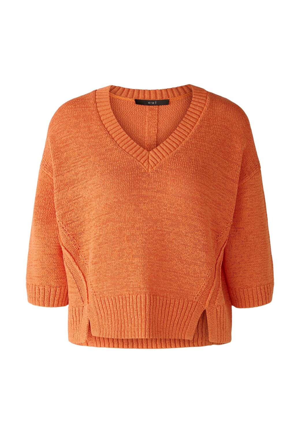 

Свитер Oui Baumwollmischung, цвет vermillion orange
