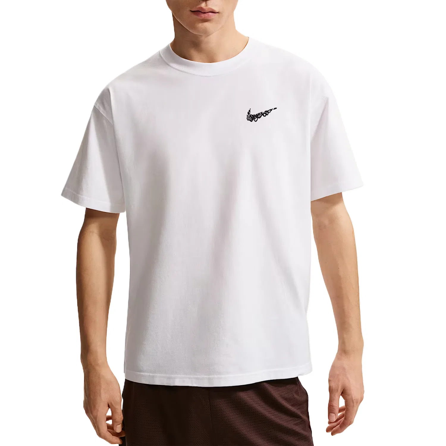 Футболка мужская белая crew neck moderate Nike, White
