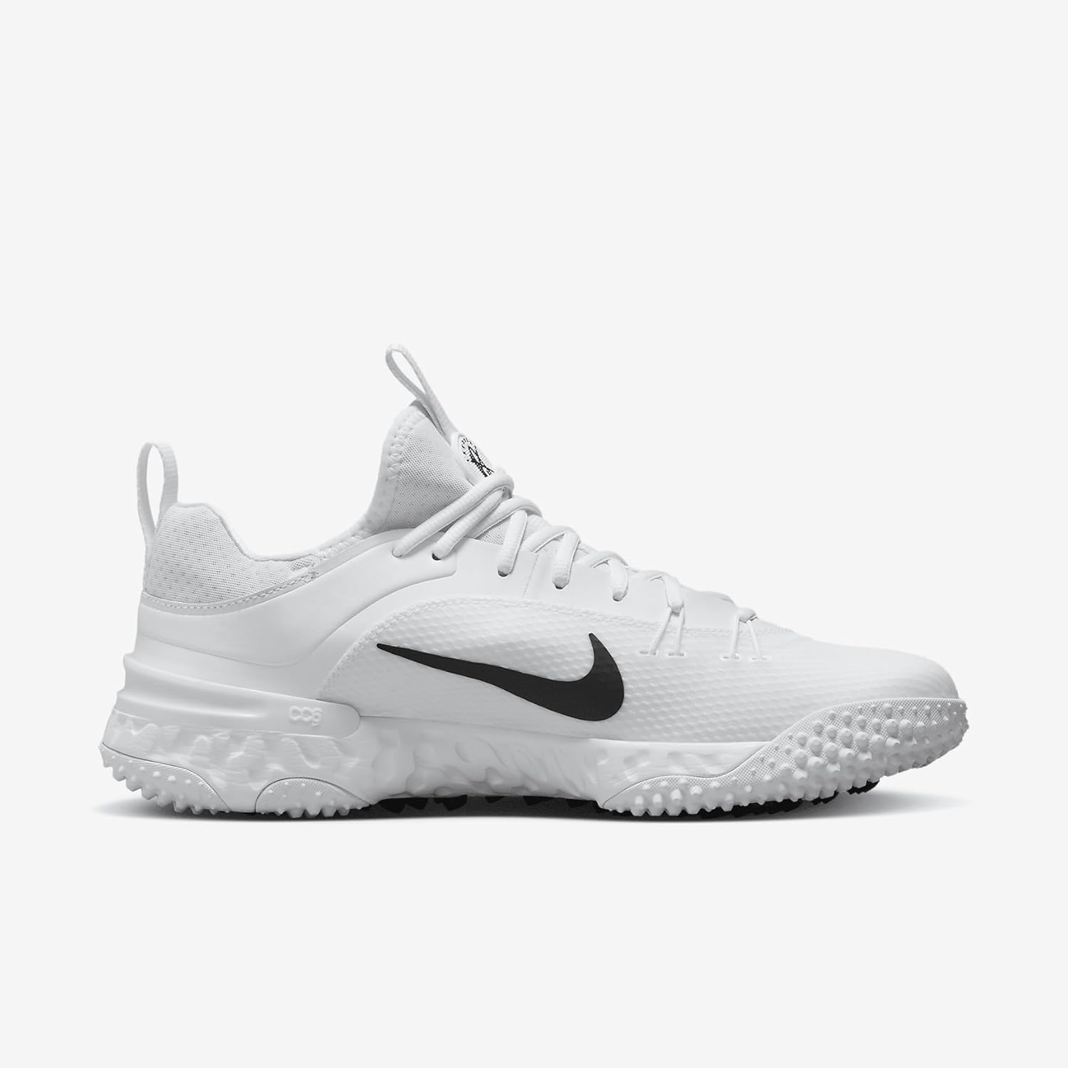 Мужские кроссовки для игры в лакросс Nike Huarache 9 Elite для игры на газоне - 10,5 м, цвет «красный», White/Black — фото 3