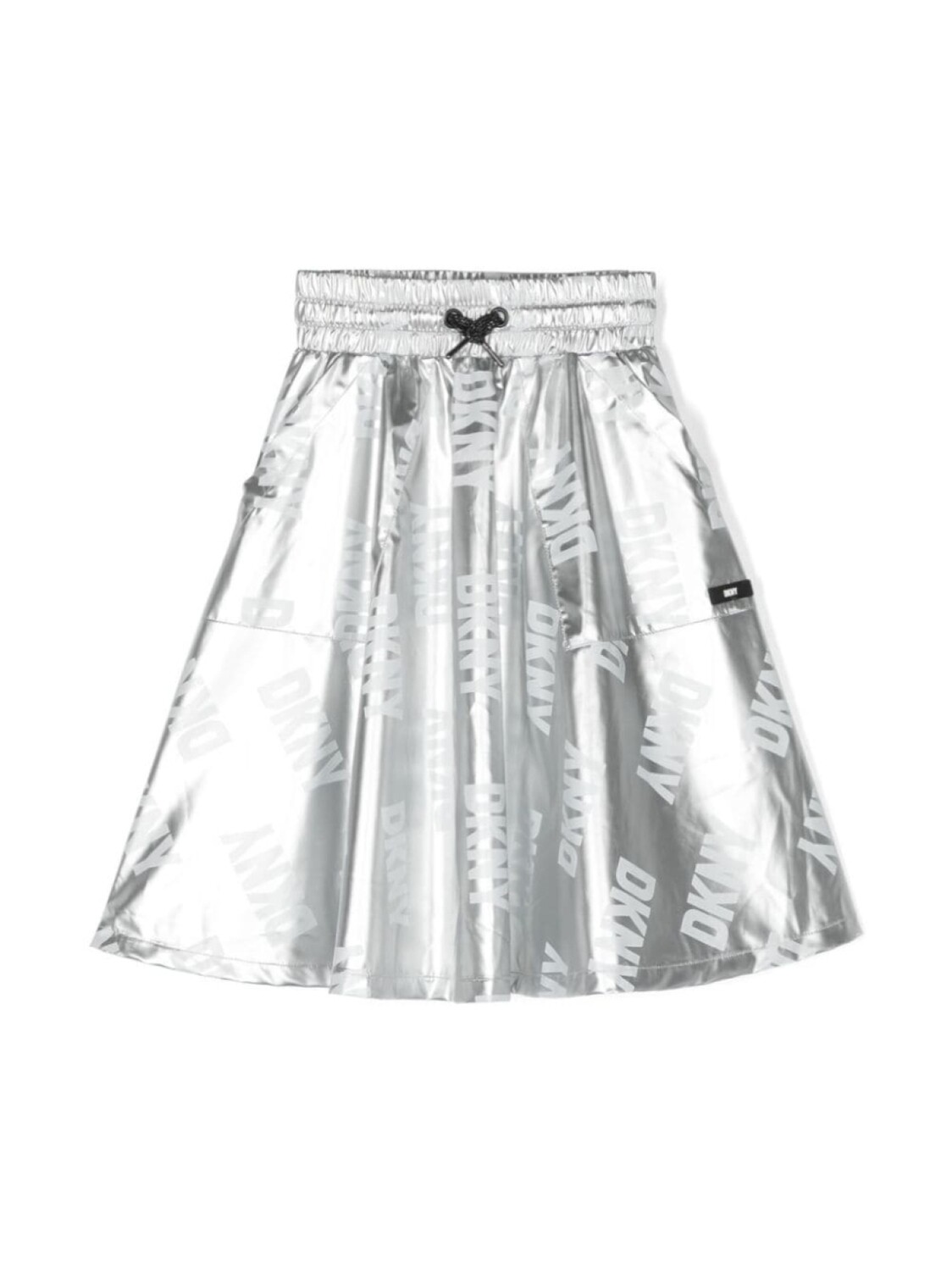 

DKNY юбка с логотипом, серый
