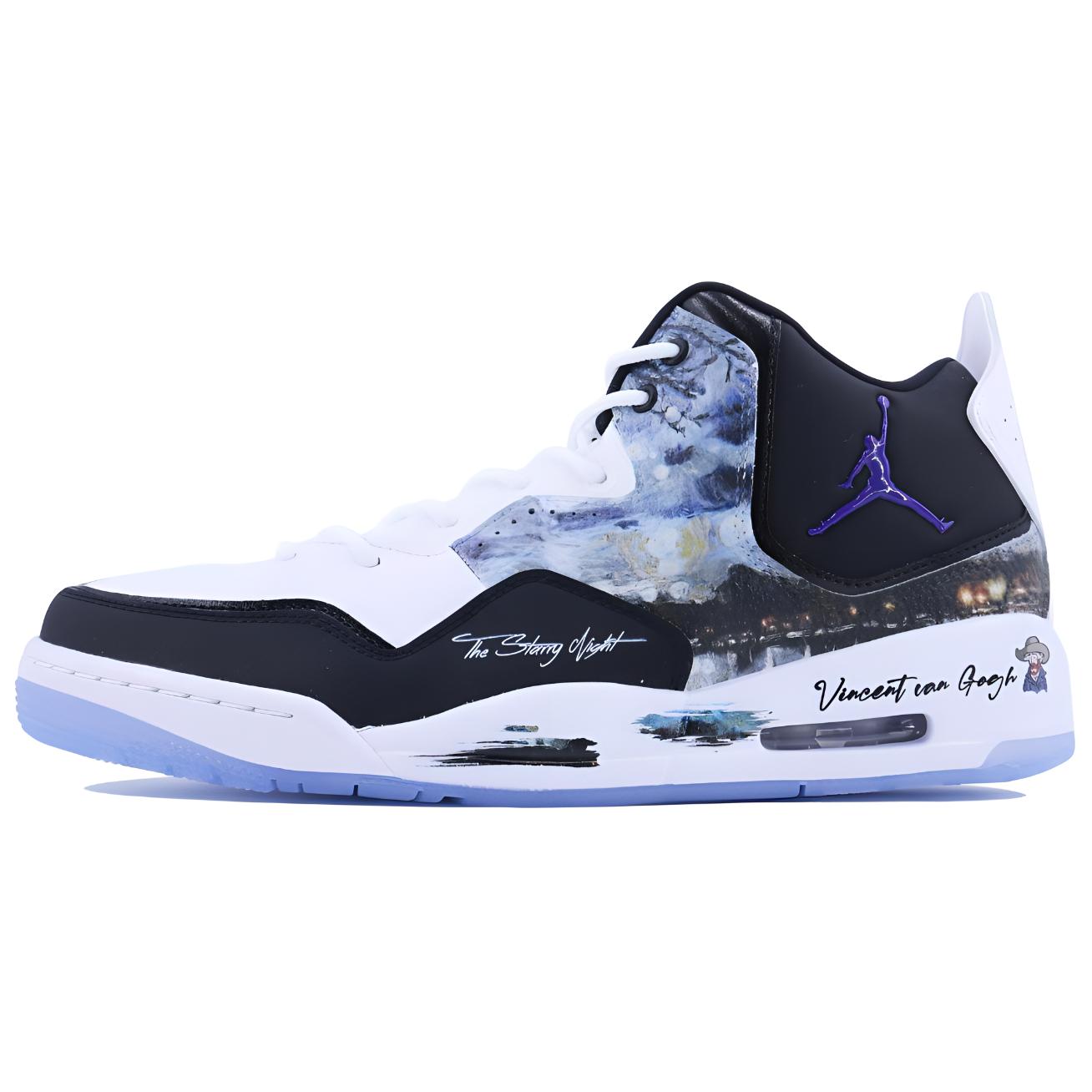 

Jordan Courtside 23 Concord Leather Mid Top Vintage баскетбольные кроссовки Unisex черный белый