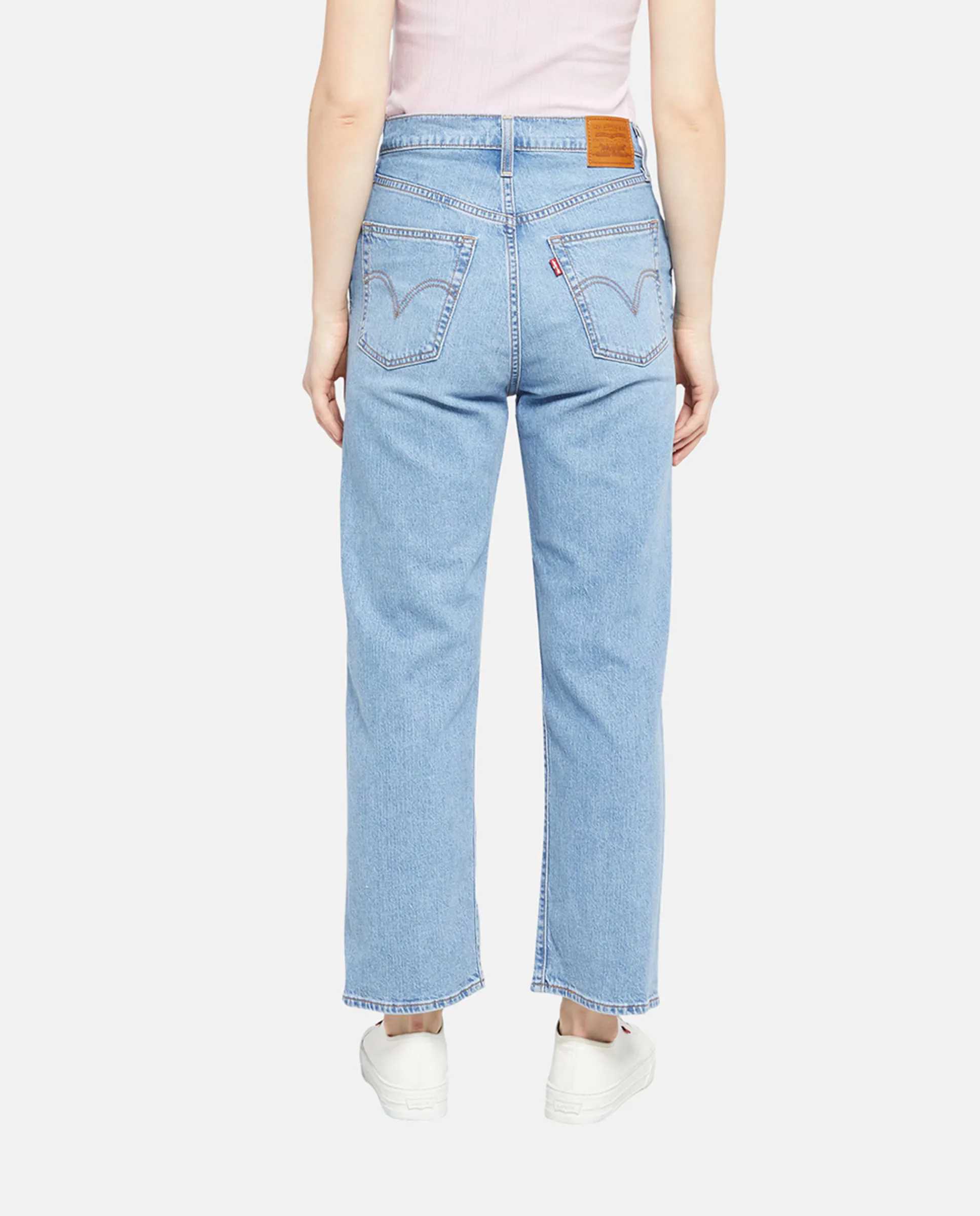 Женские джинсы Ribcage Straight Ankle High Rise Levi's, светло-голубой — фото 3
