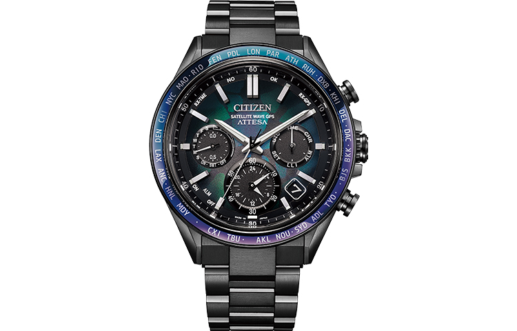 

CITIZEN Часы Attesa Series Solar Quartz Movement Titanium Strap Watch Unisex Green Dial, CC4057-60E