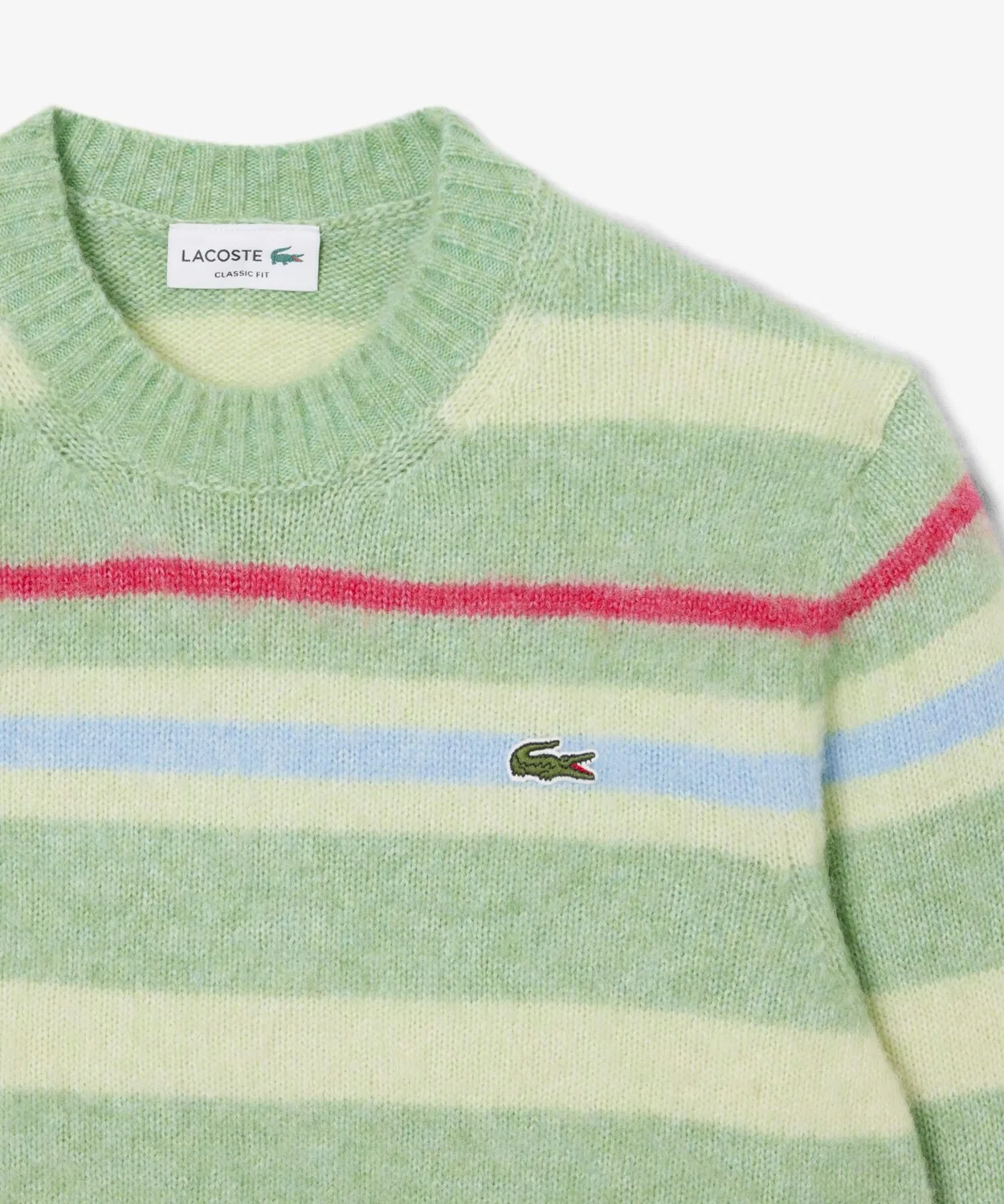 Свитер Lacoste с узором, шалфейный зеленый