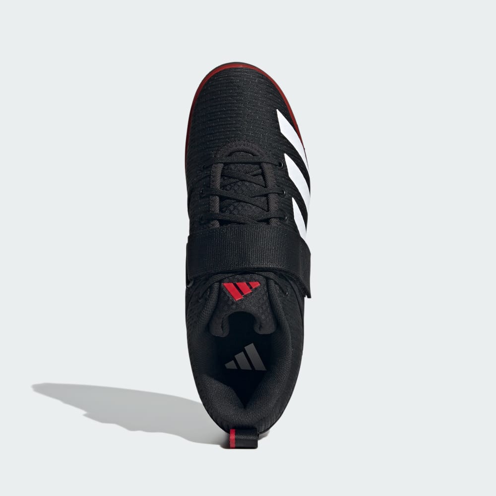 Кроссовки Adidas Powerlift 5 Weightlifting Shoes, цвет Core Black/Cloud White/Pure Ruby — фото 2