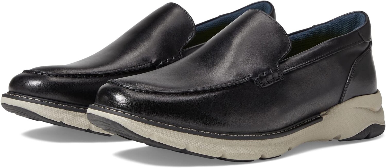 

Лоферы Frenzi Moc Toe Venetian Loafer Florsheim, цвет Black Smooth