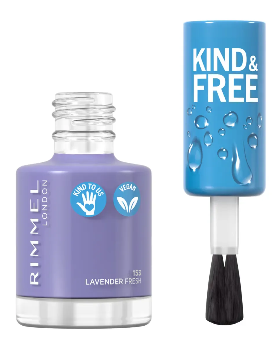 Лак для ногтей Kind & Free Rimmel, 153 Lavander Light — фото 4