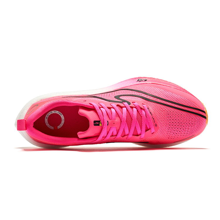 Пылезащитные 3.0 Антискользящие и износостойкие амортизирующие кроссовки для беска мужские Драконий фрукт красный Erke, флуоресцентный фуксия — фото 4