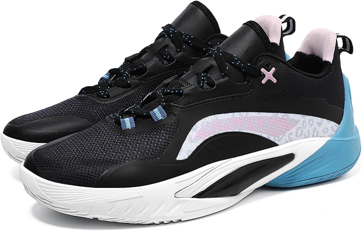 

Мужские и женские модные кроссовки на шнуровке, легкие, повседневные, для баскетбола и скейтбординга Dzbajrqm, черный