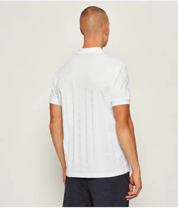 Поло PL_Mirror QZ relaxed fit Boss Green, белый — фото 3