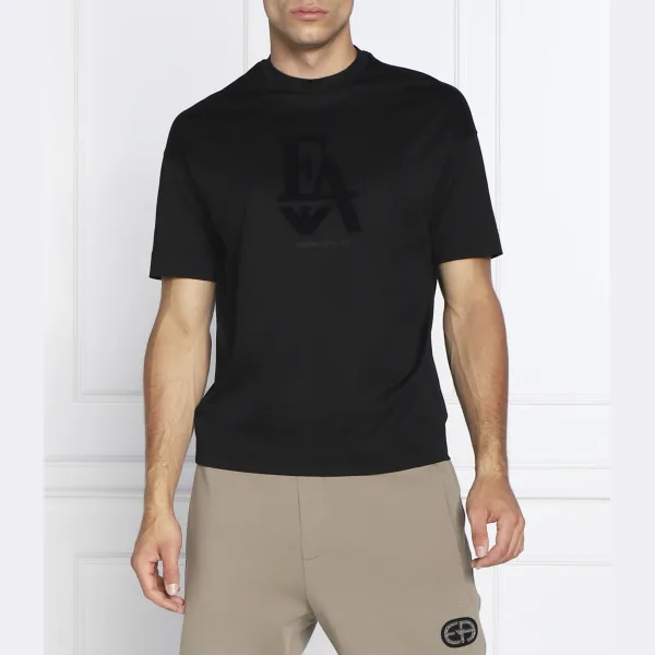 

Футболка стандартного кроя Emporio Armani, черный