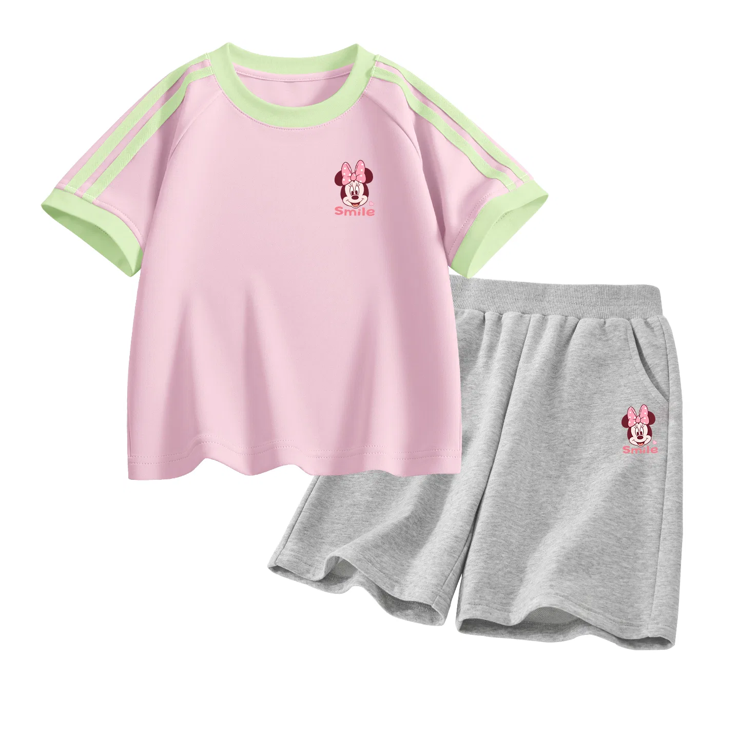 Детский спортивный костюм Casual Sportswear 2 Piece Set Disney, Di Smile Nini K Mousse Pink+Di Smile Nini K Gray