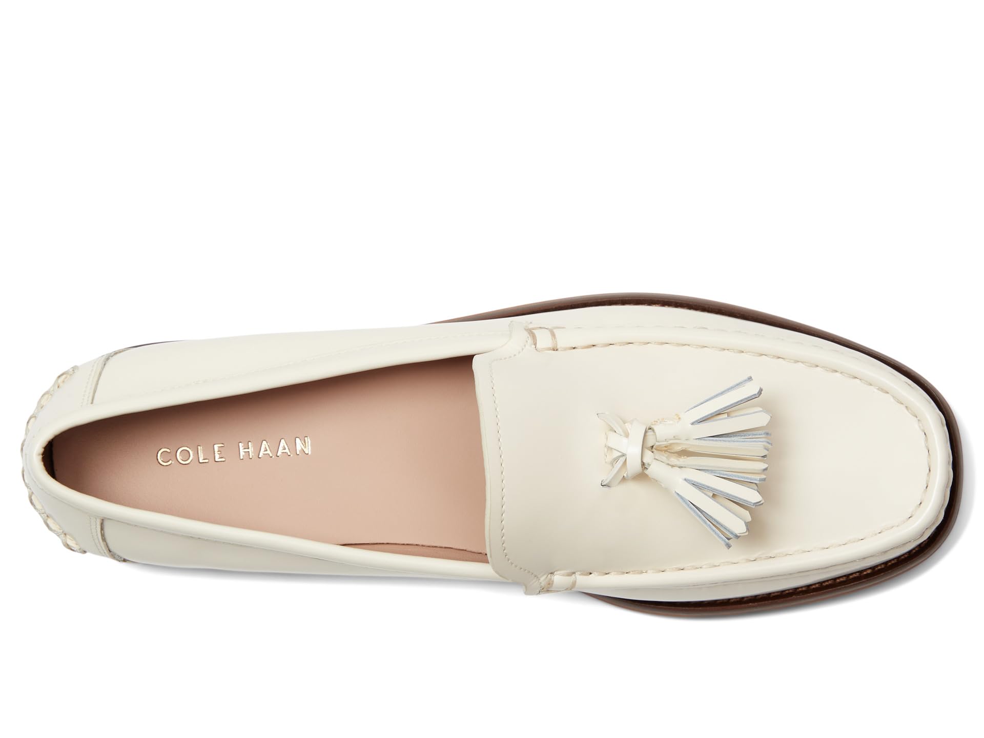 Лоферы Cole Haan Lana Lux Tassel Loafers, Ivory Box Leather — фото 2