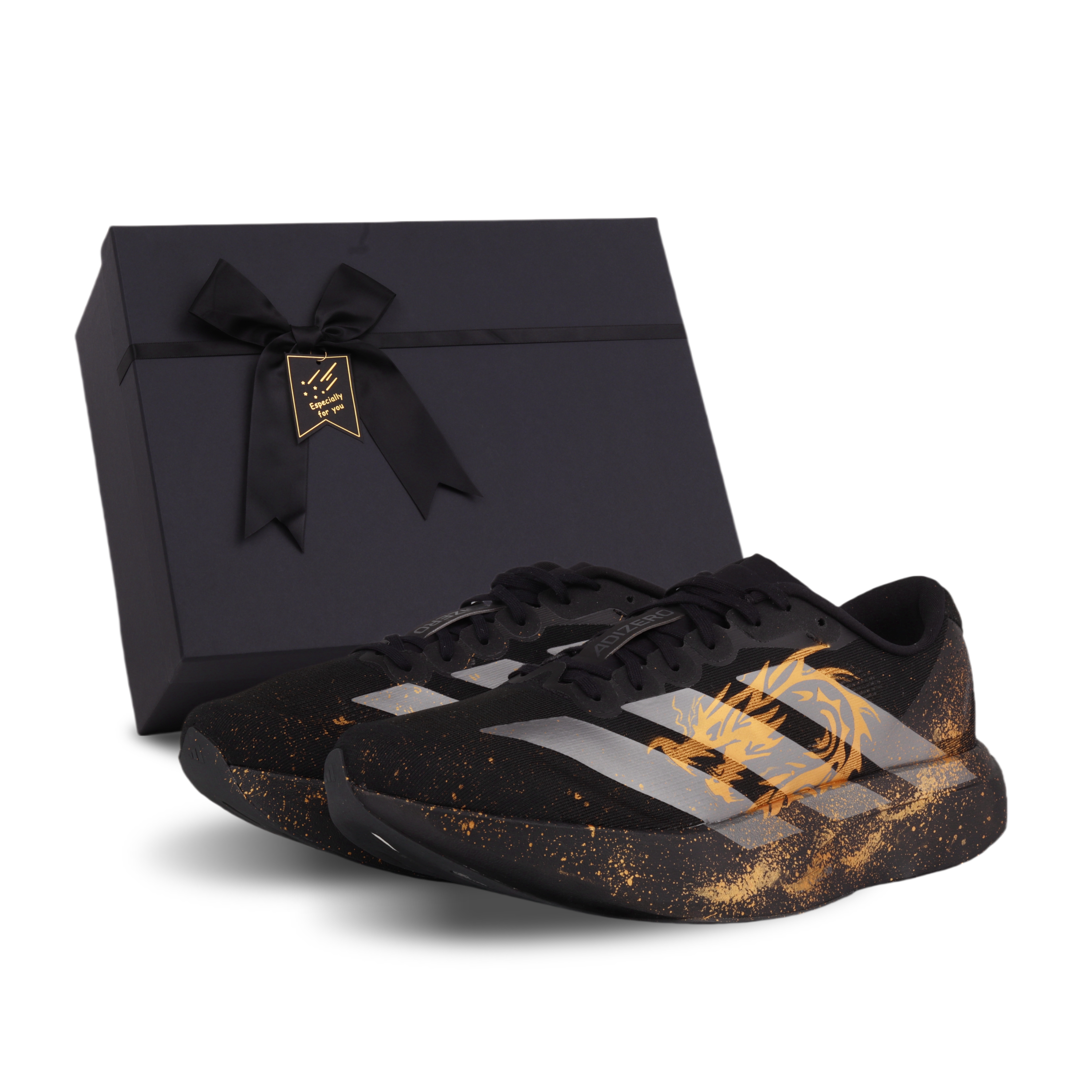 

Adidas Кроссовки Adizero Evo SL Cushioning Low Top мужские, черно-золотые