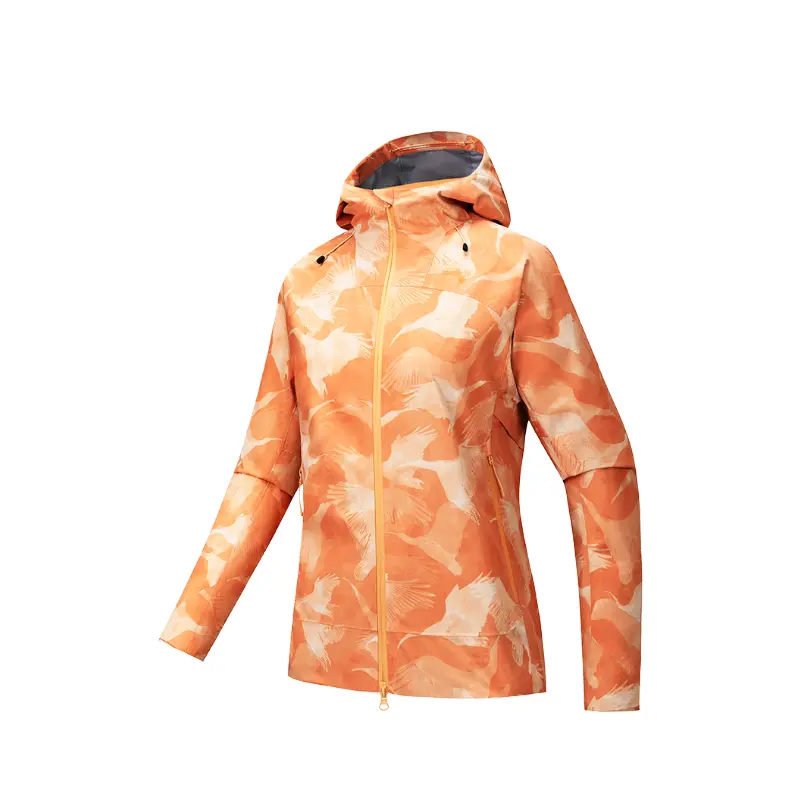 

ANTA Женская ветровка Outdoor Collection Мясной порошковый апельсин с принтом по всей поверхности, Meat Powder Orange/All over Print