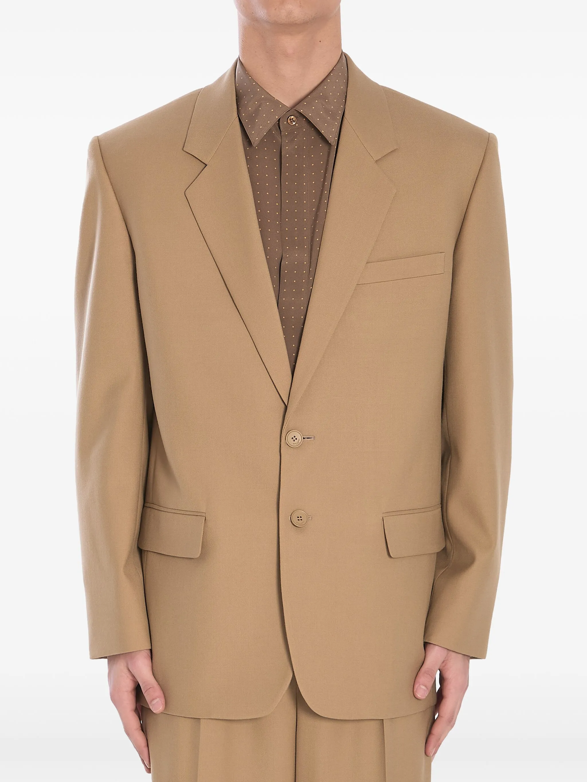 

Однобортный пиджак Saint Laurent, зеленый