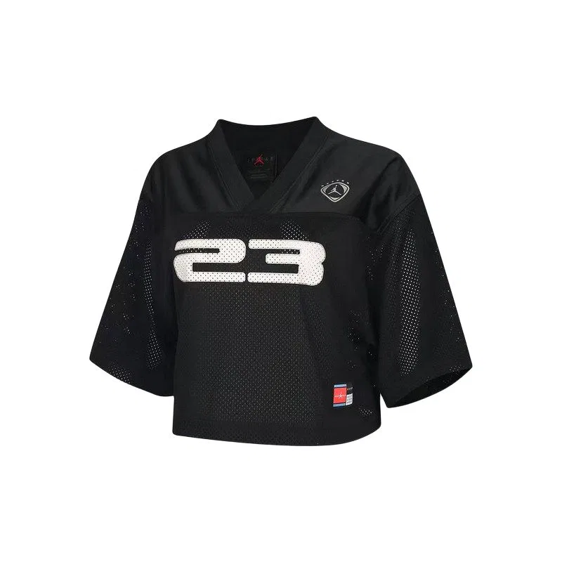 Женская футболка с опущенным плечом Drop Shoulder Sleeve Jordan, Black/White