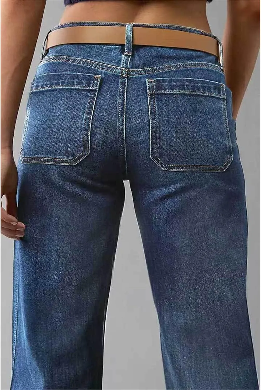 Джинсы женские High Waisted Wide Leg Stretch — фото 3