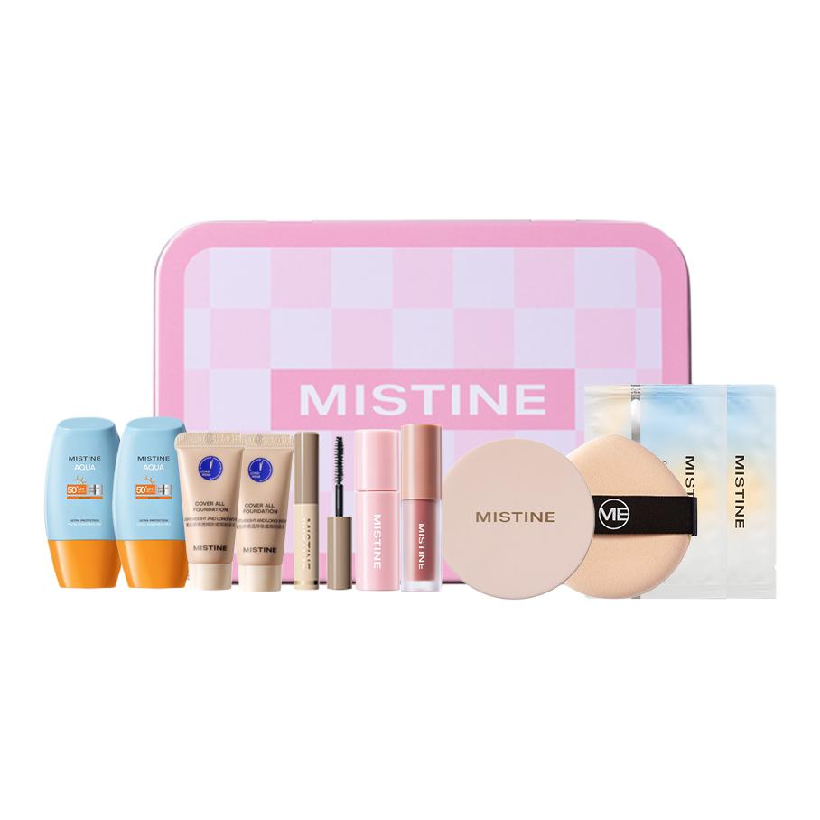 

Подарочная коробка с образцами тональных средств легко растушевывается велюровый атлас натуральный однотонный тканевый солнцезащитный Mistine