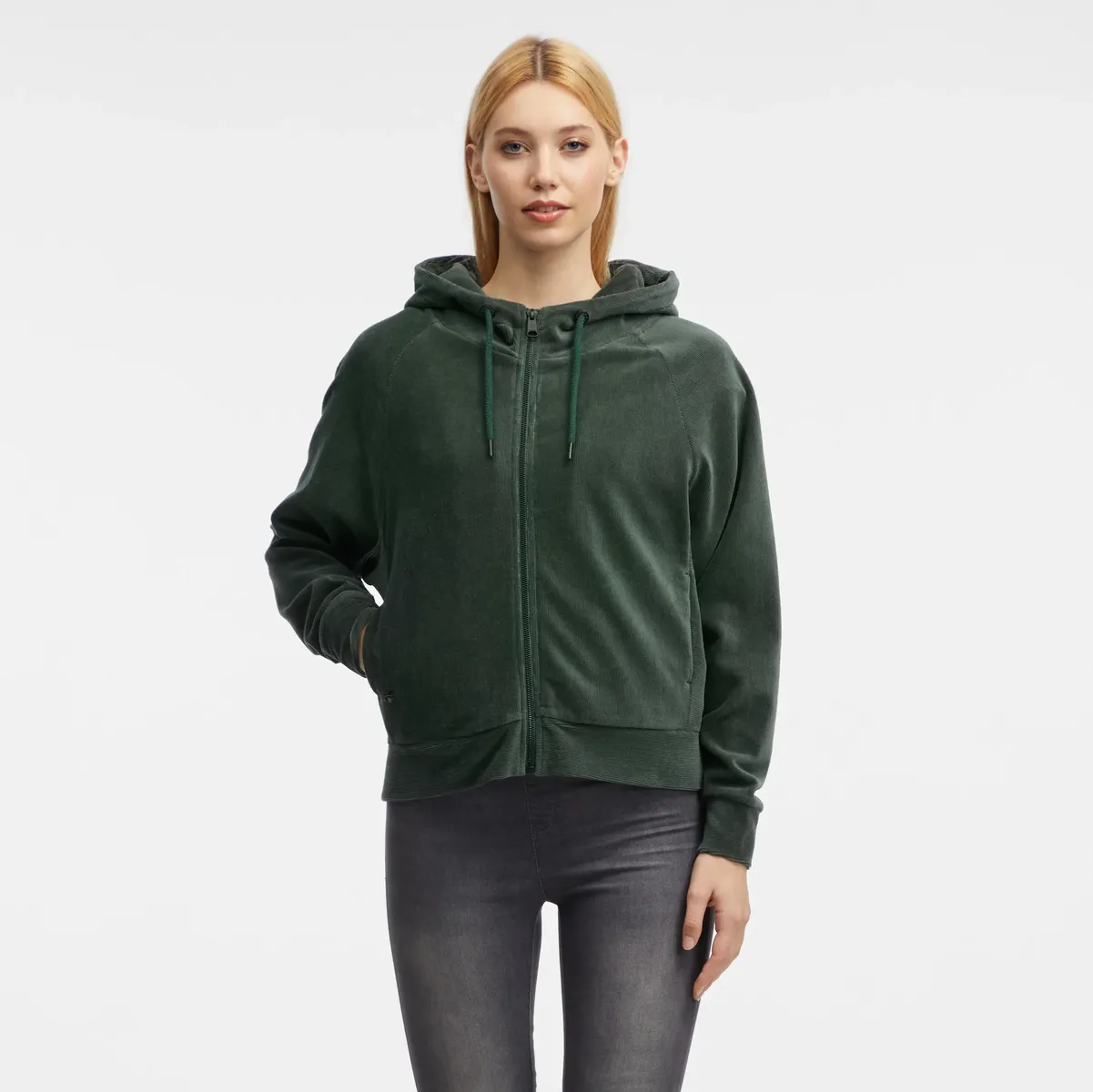 

Толстовка с капюшоном Ragwear "CORDULY", мягкая фурнитура, зеленый