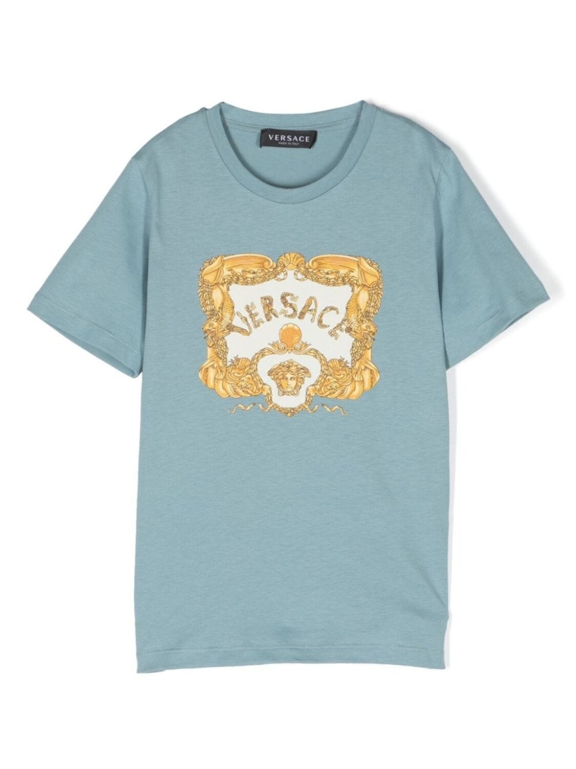 

Футболка Seashell Baroque Versace Kids, синий