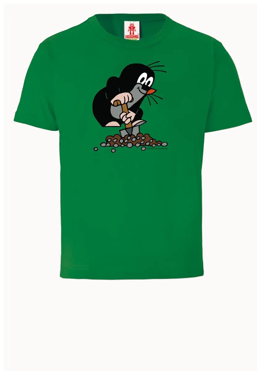 Logoshirt Футболка "Крот" с классным принтом, зеленый — фото 3