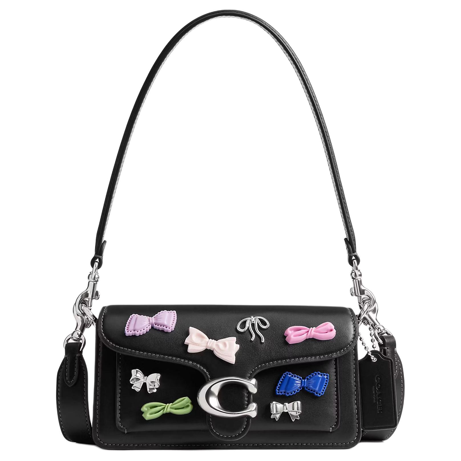

COACH Сумка через плечо из коровьей кожи, женская, черная, Trumpets