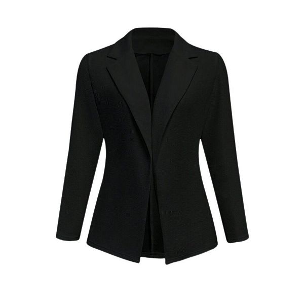 

Женский блейзер с длинным рукавом для офиса Yesfashion, Black