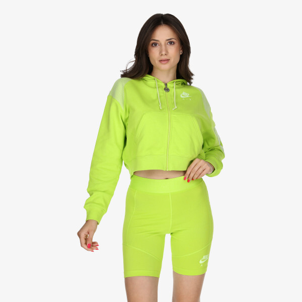 

Толстовка w nsw air flc top fz Nike, зеленый