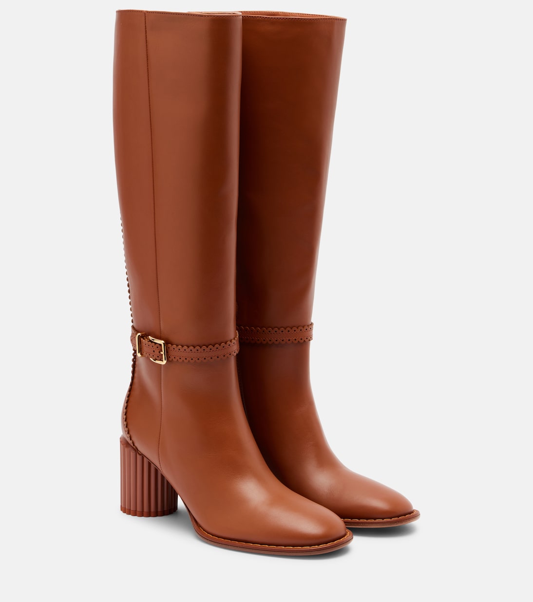 Кожаные сапоги Eddie 70 до колена Zimmermann, Pecan