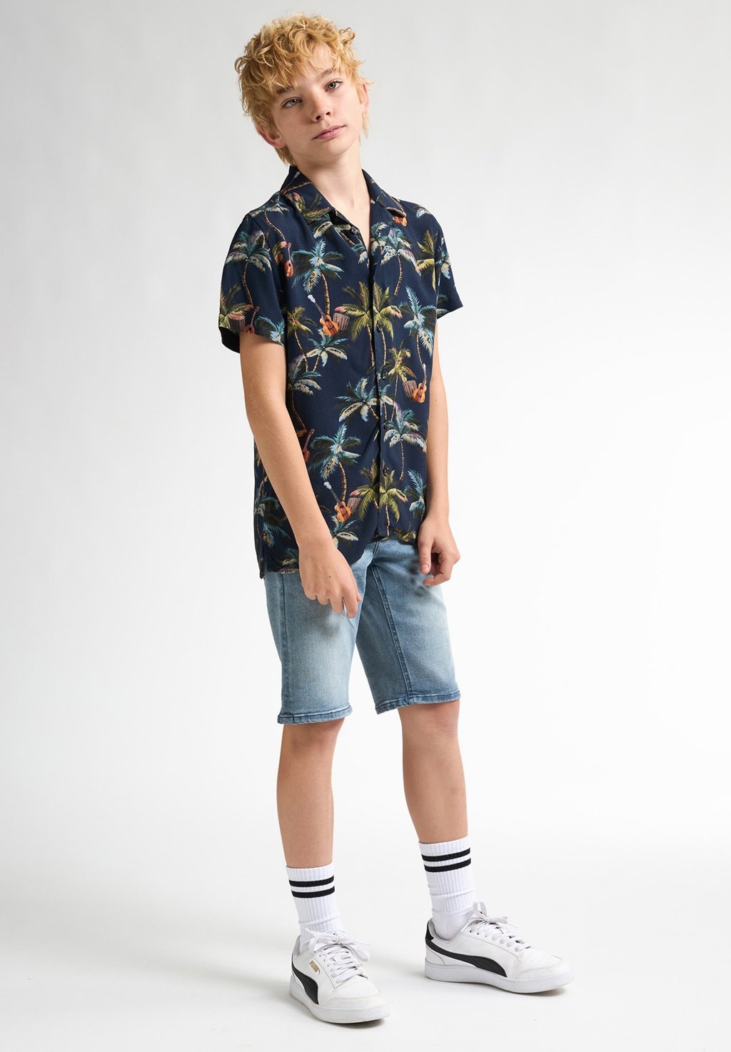 

Рубашка BOTANICAL SHIRT MOJAVE Petrol Industries, темно-синий
