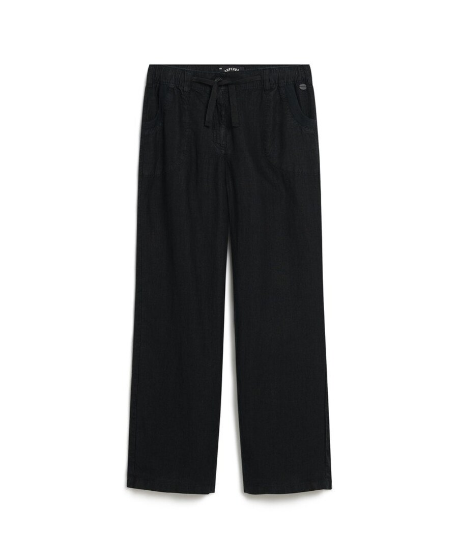 

Тканевые брюки Superdry Wide leg Pants, черный