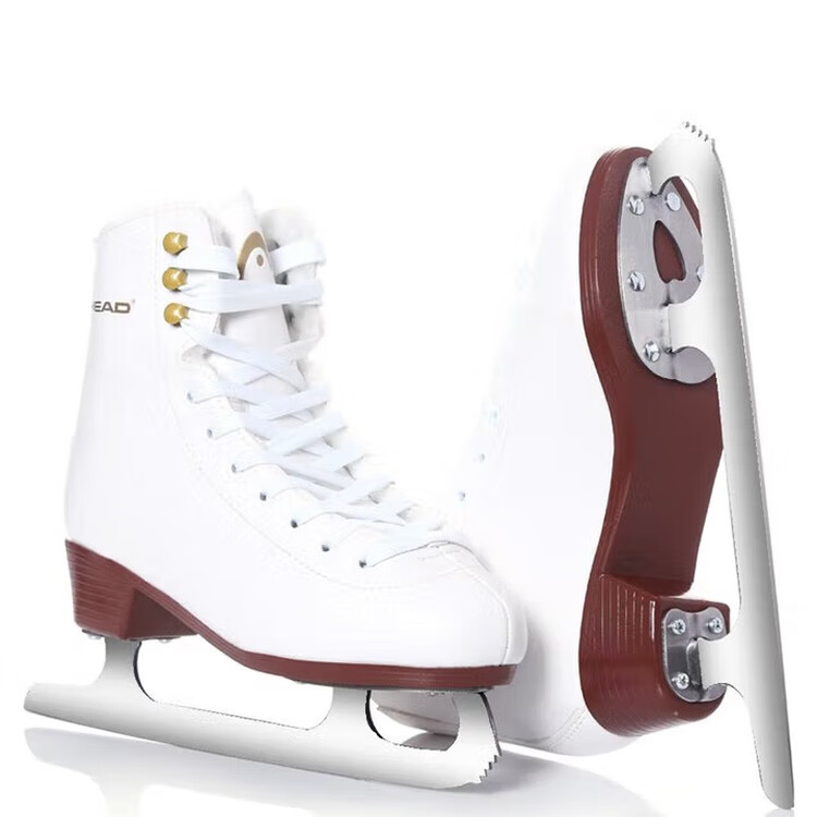 

HEAD Коньки для фигурного катания F200 White Fleece-Lined с лезвиями, рюкзаком и защитой, размер 32