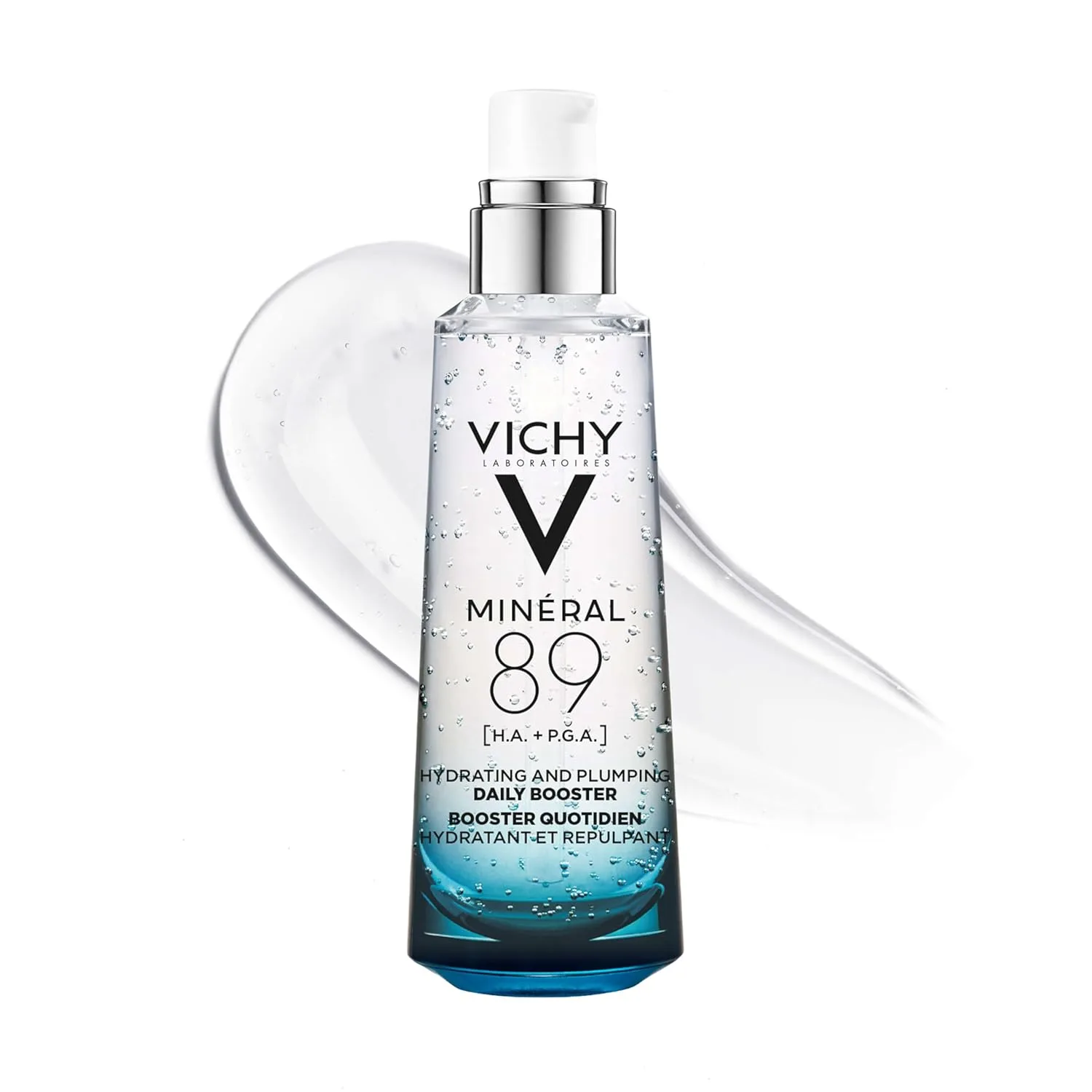 Бустер Vichy — Mineral 89 Booster, для лица с чистой гиалуроновой кислотой и полиглутаминовой кислотой, 74.8 мл